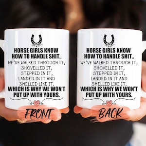 Taza de caballo, divertida taza de caballo para el cumpleaños de una dueña de caballo, regalo divertido de caballo, regalo de caballo para mujeres, regalos para mamá de caballo para ella