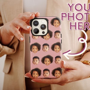 Geschenk für Mama Telefonhülle, Handyhülle mit benutzerdefiniertem Gesicht für Mama Muttertagsgeschenk, Bild Telefonhülle, Gesichtsmuster Telefon, benutzerdefinierte Telefonhüllen