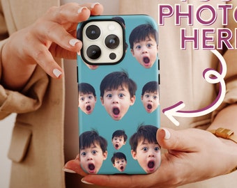 Picture Face Phone Case, Custom Face Cellphone Case For Men And Women Birthday, Personalized Phone Case, Face Pattern Case, Photo Phone Case