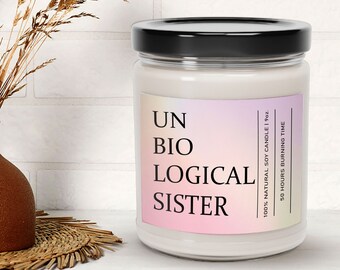 Unbiological Sister Candle, Soul Sister Gift Scented Candle For Best Friend Birthday, Sister Candle, Bestie Candle, Partners In Crime Candle
