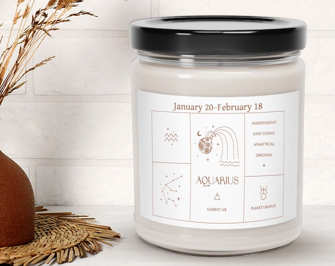 Astrology Gifts Candle, Zodiac Constellation Scented Candle For Friends Birthday Gift, Zodiac Candles, Horoscope Candle, Pisces Candle