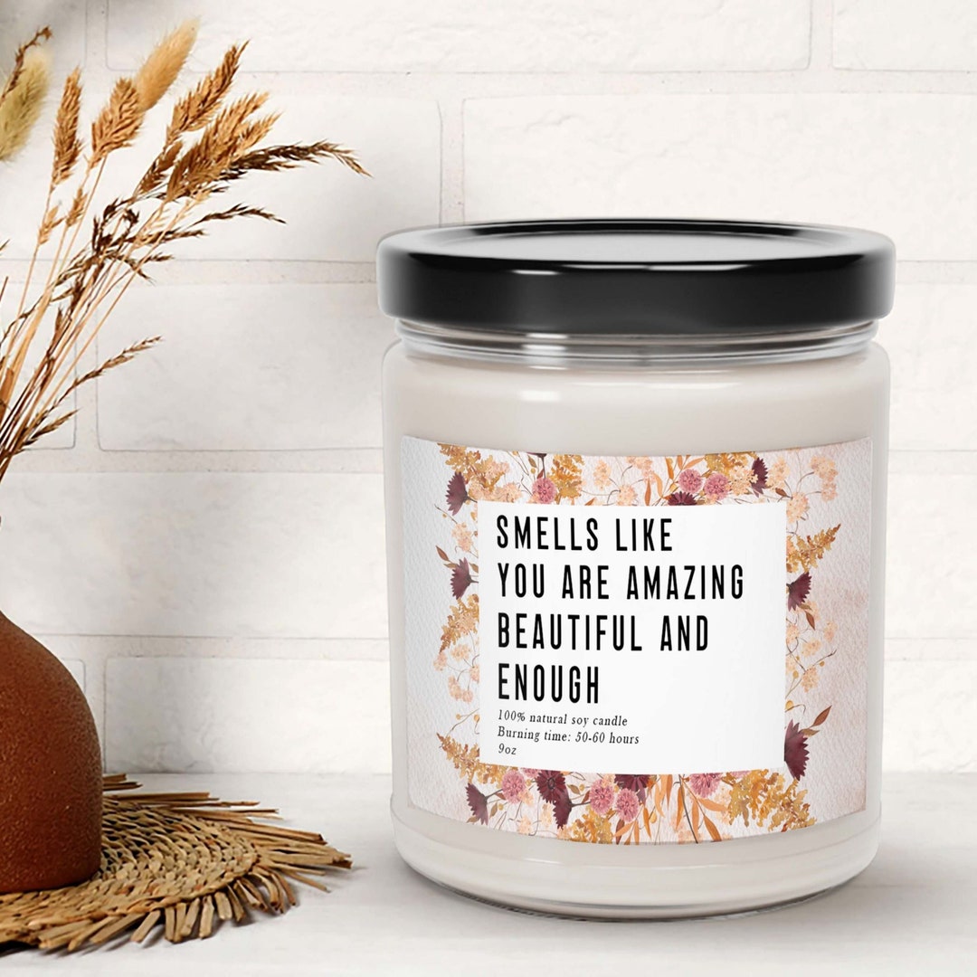 Positive Quotes Candle Mental Health Scented Candle for Etsy