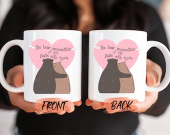 Bear Couple Mug, Bear Coffee Mug For Bear Lovers’ Christmas Gift, Bear Cup, Teddy Bear Mug, Bear Coffee Cup, Cute Bear Mug For Bear Lovers