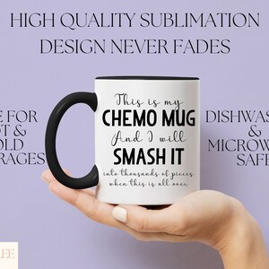 Chemo Mug, Cancer Survivor Gift For Men And Women Cancer Awareness Month, Cancer Patient Gift, Cancer Mug, Chemo Cup For Cancer Warrior image 3