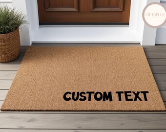 Custom Text Doormat, Personalized Text Gift Outdoor Mat For Friends Birthday Gift, Personalized Text Mat, Custom Text Rug, Customized Mat