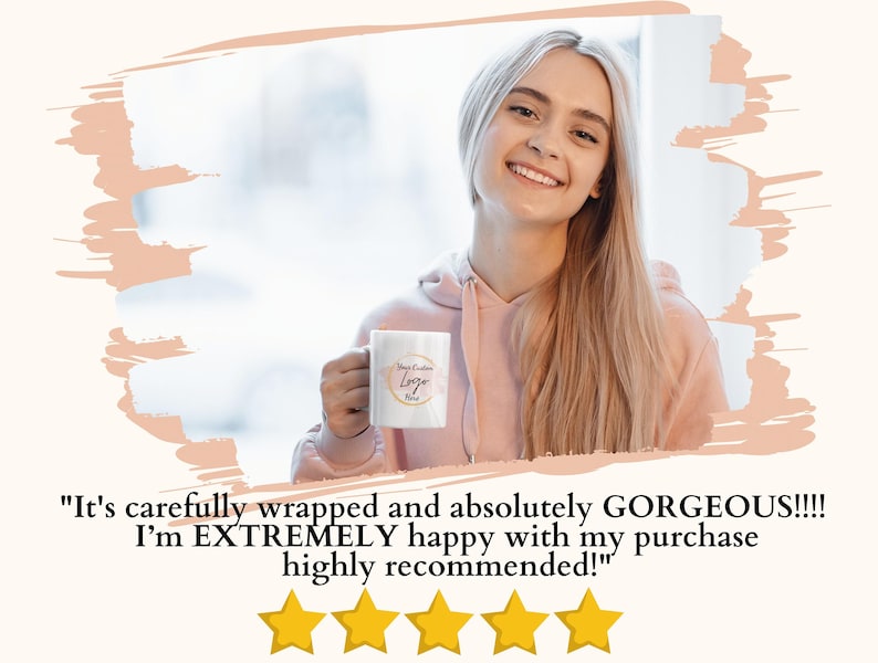 Taza personalizable, taza de café personalizada, taza con logotipo personalizado para regalo de cumpleaños de dueños de negocios, taza personalizada para emprendedores imagen 6