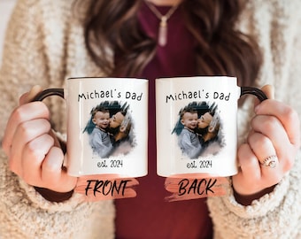 Papa Foto Geschenkbecher, benutzerdefinierte Vatertag Geschenkbecher für Papa Vatertag, Papa Kaffeetasse, Papa Fotobecher, beste Papa Becher, individuelle Tasse für Papa