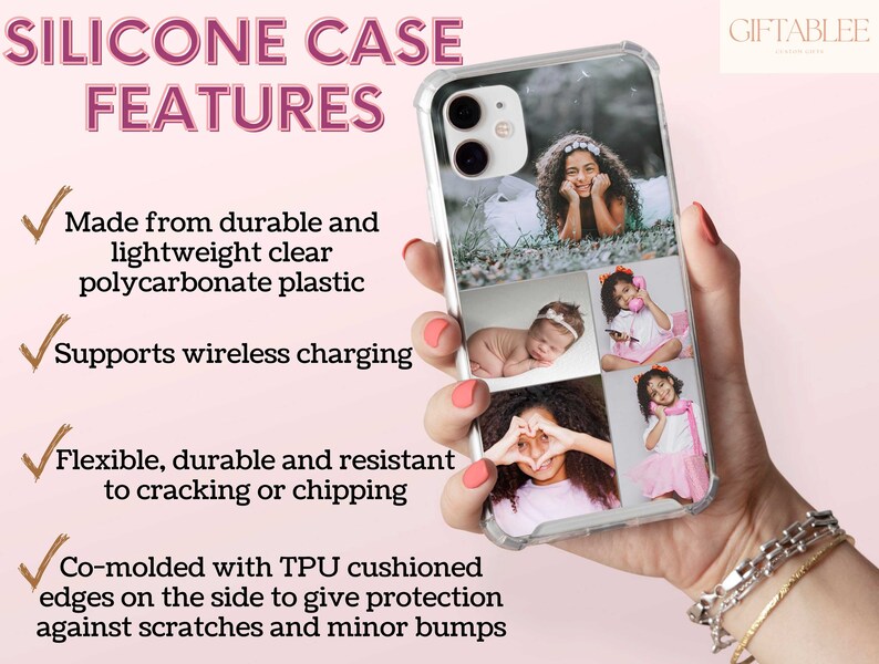 Personalized Photo Collage Phone Case, Photo Collage Cellphone Case for ...