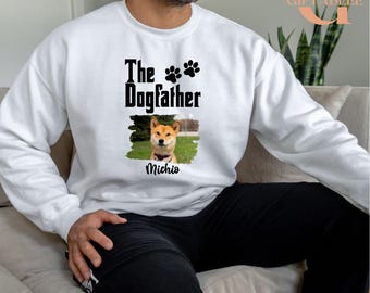 The Dog Father Sweatshirt, Custom Dad Gift Hoodie For Fur Parent Fathers Day, Dog Father Sweater, Best Dog Dad, Dog Lover Sweatshirt For Him