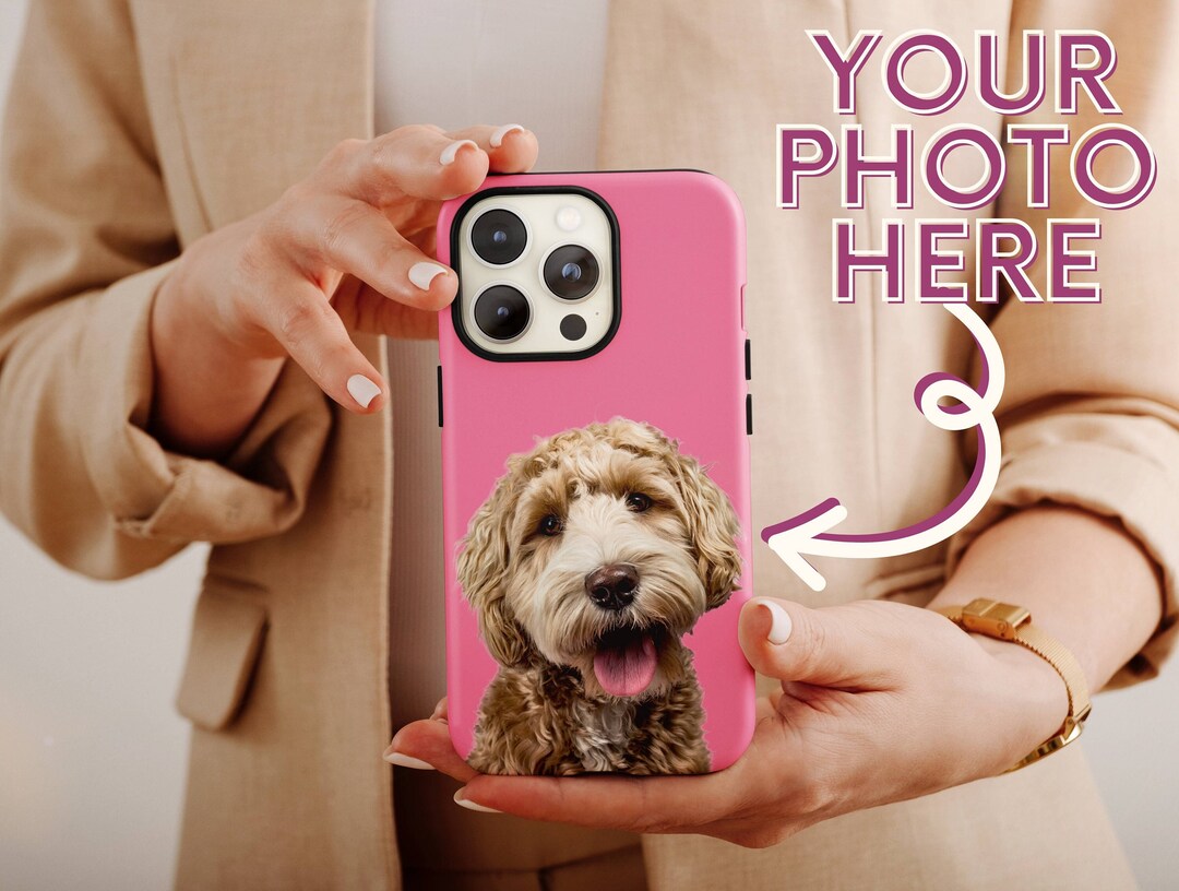 Custom Pet Portrait Phone Case for Pet Owners Birthday Gift, Pet Phone