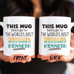 Ehemann Geschenk, personalisierte diese Tasse gehören Becher für Ehemann Weihnachten, Ehemann Geschenke, kundenspezifische Ehemannbecher, Ehemanngeschenk für Männer