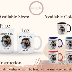 a group of coffee mugs with a picture of a couple