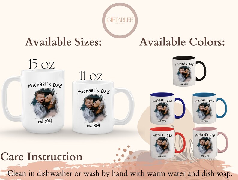 a group of coffee mugs with a picture of a couple