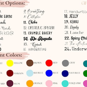 the font options for font options