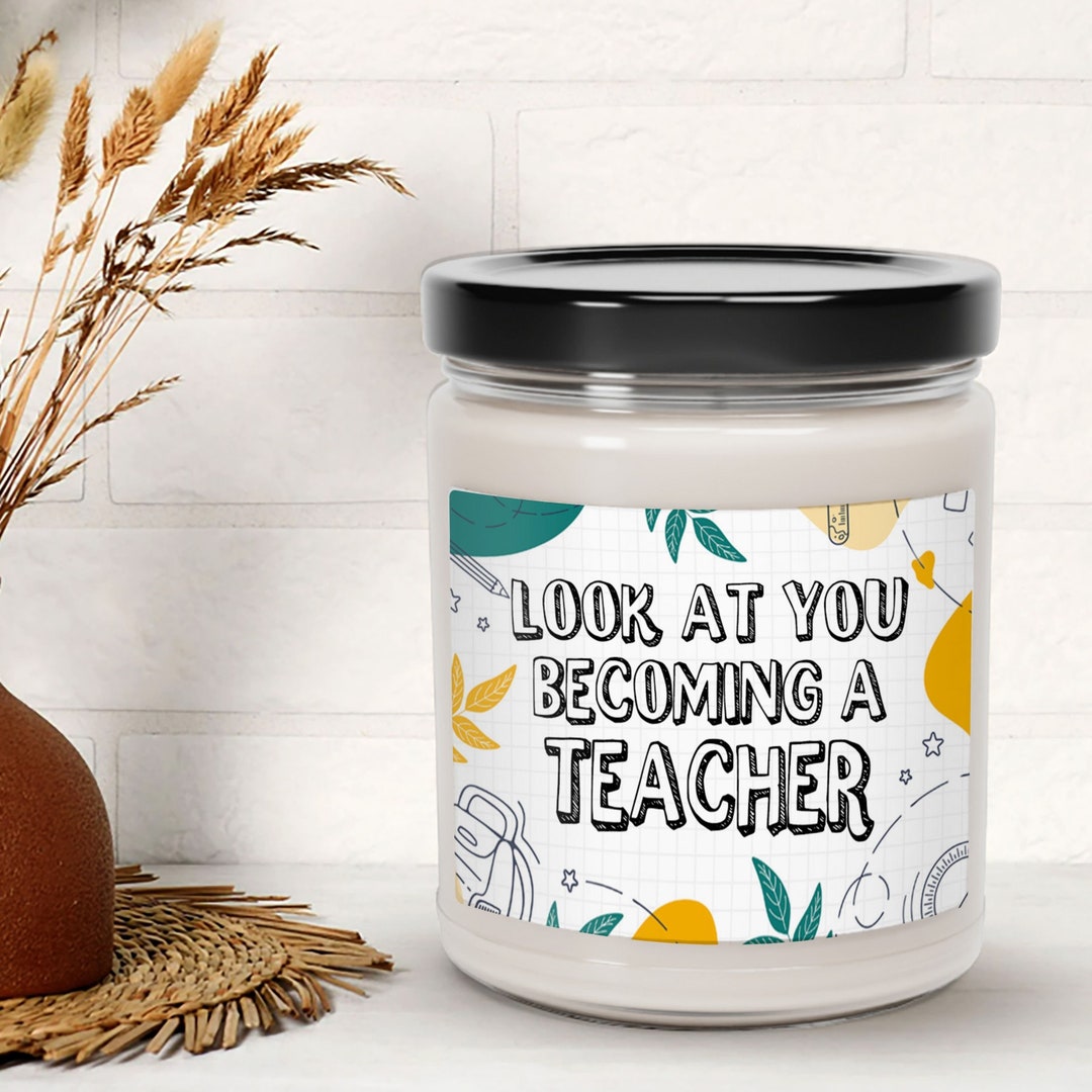 New Teacher Candle Thankful Teacher Scented Candle for Etsy