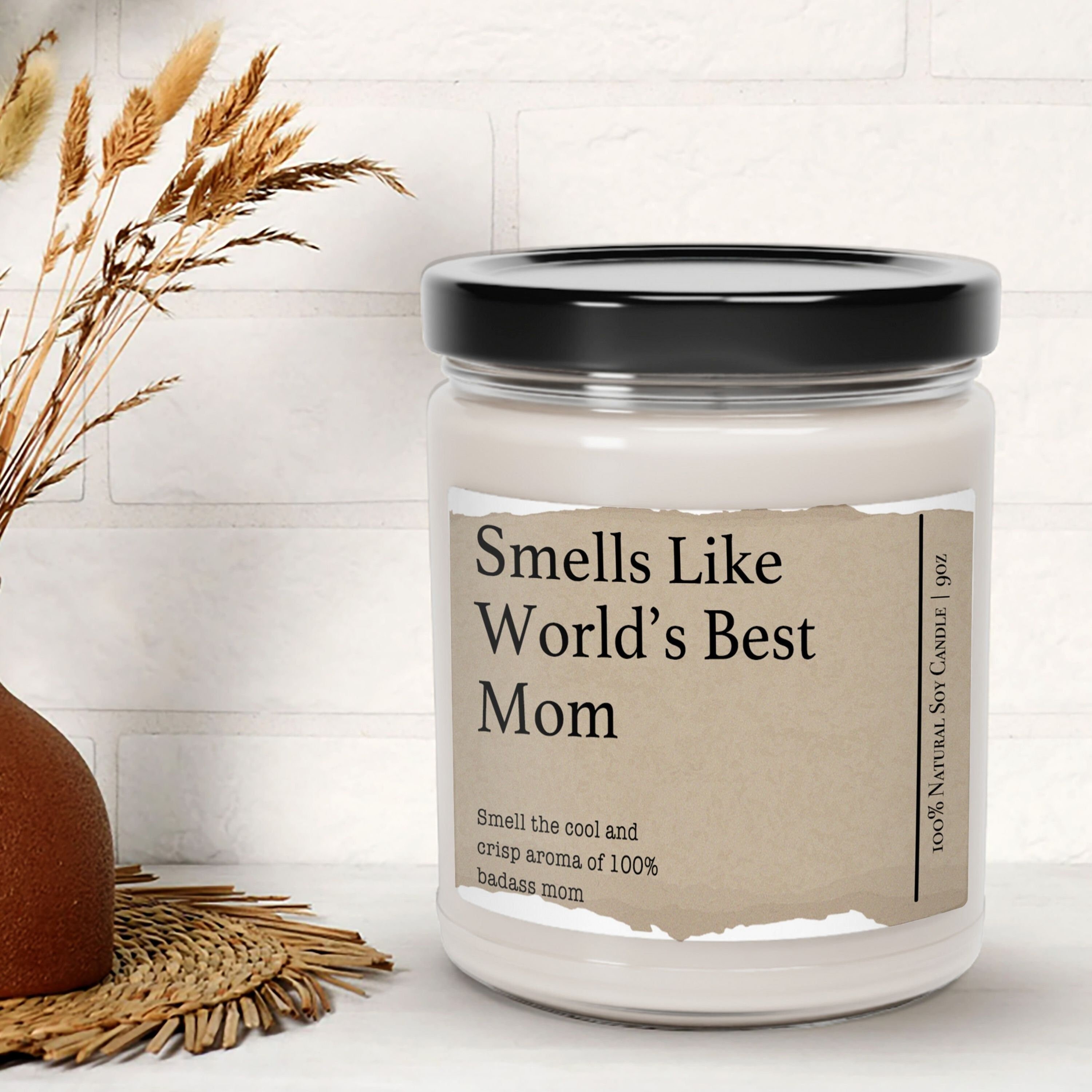 Vela "La mejor mamá del mundo", regalo genial para mamá, vela perfumada para mamá, regalo de Navidad, la mejor mamá del mundo, regalo genial para mamá, vela para mamá, vela para mamá primeriza