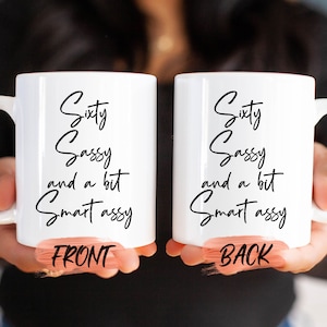 Tasse impertinente Sixty, tasse joyeux 60e anniversaire pour lui et son anniversaire, 60e anniversaire drôle, tasse 60e anniversaire, cadeau pour homme et femme de 60 ans