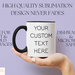 Custom Photo And Text Mug For Men And Women Birthday, Custom Mug, Personalized Photo Mug, Custom Coffee Mug, Photo Mug For Mother's Day Gift image 3