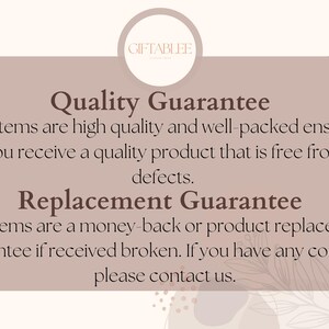 a sign that says quality guarantee on it