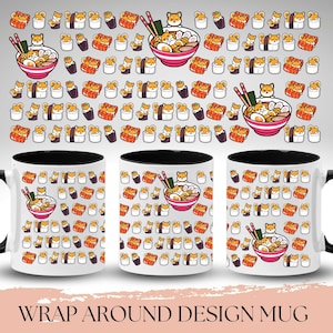 Shiba Inu Sushi Mug, Shiba Inu Mug For Men And Women Christmas Gift, Shiba Coffee Cup, Shiba Inu Cup, Shiba Inu, Shiba Inu Gifts For Him/Her