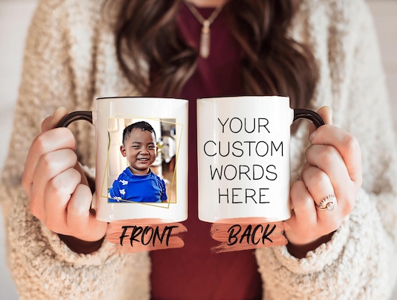 Customizable Mug Personalized Coffee Cup, Cartoonized Photo Personalized  Mug For Men Women Birthday Gift, Custom Photo Mug Father's Day
