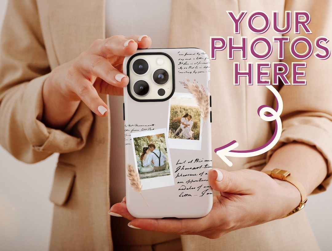 Polaroid Photo Collage Phone Case, Photo Collage Cellphone Case