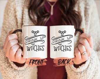 Drink Up WItches Mug, Witch Halloween Mug For Mystical Fan Halloween Gift, Halloween Witch Mug, Witchy Mug, Spooky Season Mug For Women