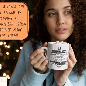 Horse Mug, Funny Horse Mug For Horse Owner Woman Birthday, Funny Horse Gift, Horse Gift For Women, Horse Mom Gifts For Her image 5
