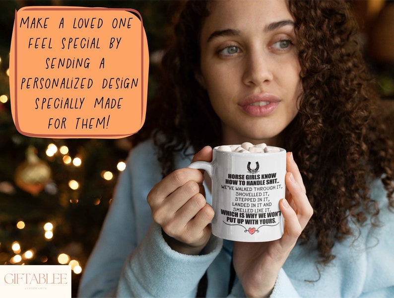 Horse Mug, Funny Horse Mug For Horse Owner Woman Birthday, Funny Horse Gift, Horse Gift For Women, Horse Mom Gifts For Her image 5