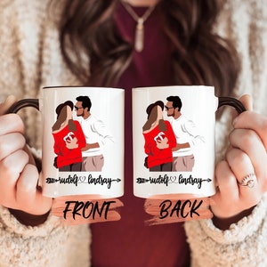 Custom Cartoon Mug, Faceless Portrait Custom Mug For Men And Women Birthday Gift, Custom Photo Mug,  Customizable Faceless Mug For Couples