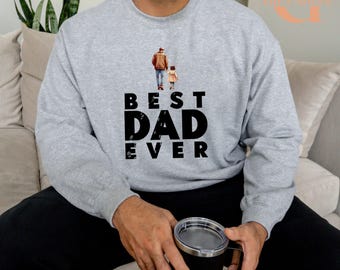 Dad Walk With Me Sweatshirt, Custom Dad Gift Hoodie For Father Birthday, Best Papa Ever, Gift For Daddy, Best Dad Ever Hoodie From Daughter
