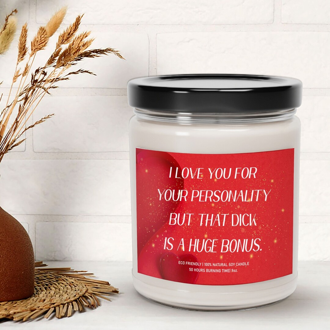 I Love You for Your Personality Candle, Naughty Couple Gift Scented Candle Valentines Day Gift