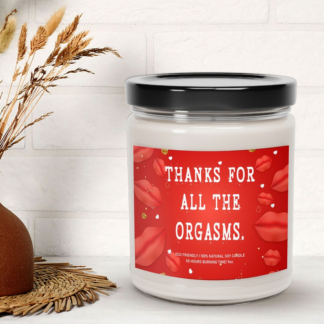 Thank You Candle, Naughty Couple Gift Scented Candle for Boyfriend