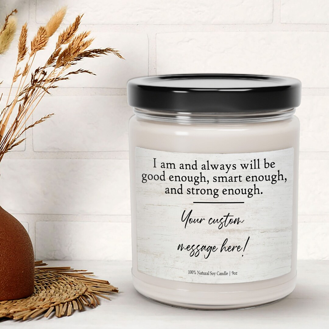 Custom Affirmations Candle Motivational Scented Candle for Etsy