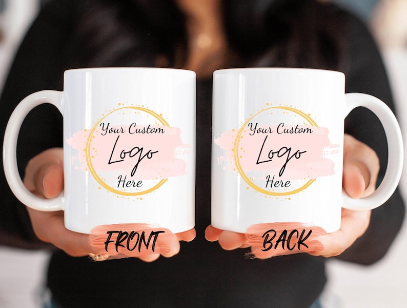 Taza personalizable, taza de café personalizada, taza con logotipo personalizado para regalo de cumpleaños de dueños de negocios, taza personalizada para emprendedores imagen 2