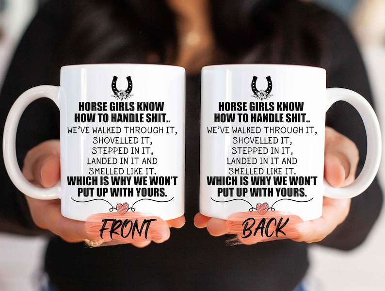 Horse Mug, Funny Horse Mug For Horse Owner Woman Birthday, Funny Horse Gift, Horse Gift For Women, Horse Mom Gifts For Her image 1