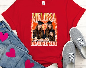 Graduation Bootleg Shirt, Personalized Graduation Shirt For Graduation Gift, Your Own Bootleg, Custom Bootleg Shirt, Bootleg Photo Shirt