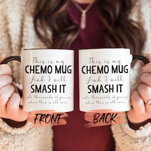 Chemo Mug, Cancer Survivor Gift For Men And Women Cancer Awareness Month, Cancer Patient Gift, Cancer Mug, Chemo Cup For Cancer Warrior image 2