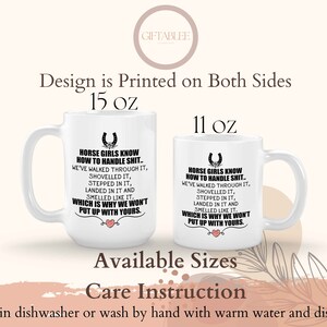 Horse Mug, Funny Horse Mug For Horse Owner Woman Birthday, Funny Horse Gift, Horse Gift For Women, Horse Mom Gifts For Her image 4