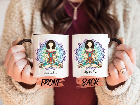 Personalized Yoga Mug, Yoga Lover Mom Gifts Mug for Women Mothers