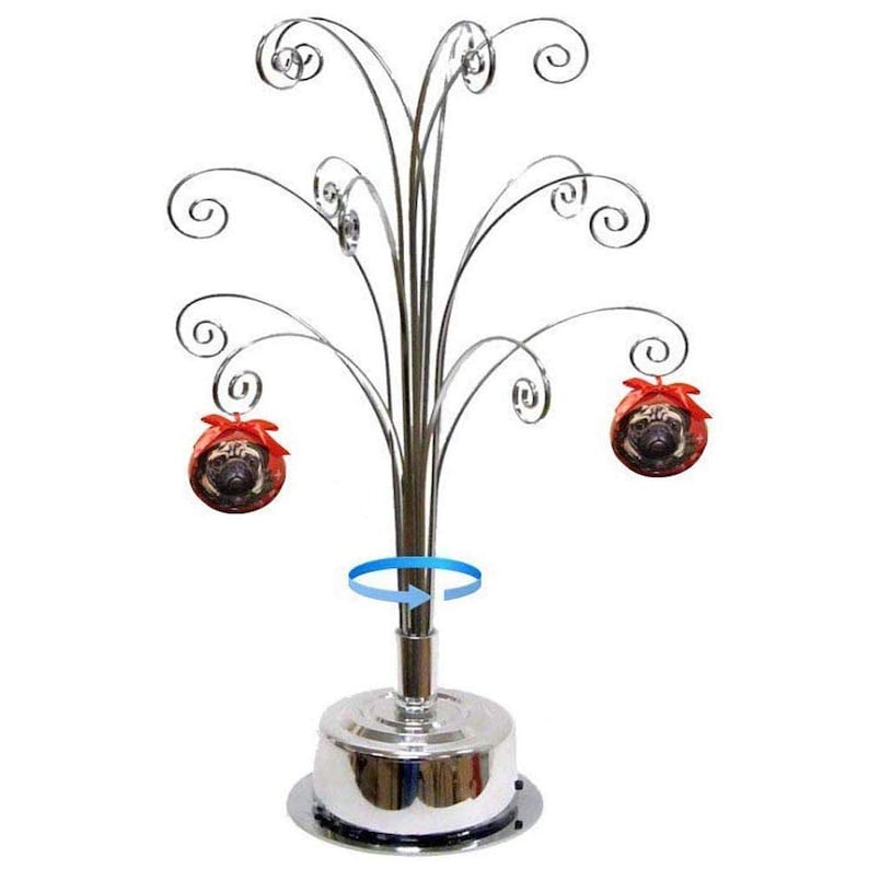 Ornament Display Stand Tree Metal Christmas Rotating 16.75inch  Etsy