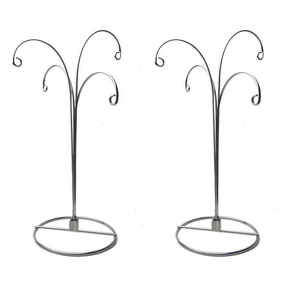 Ornament Display Stand Holder Hanger Hook Christmas Silver 12 Etsy
