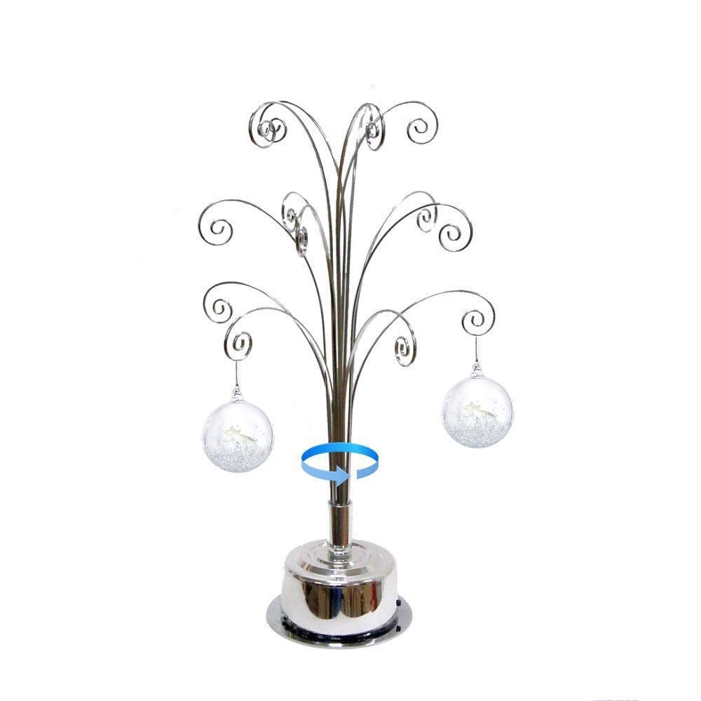 Ornament Display Stand Tree Metal Christmas Rotating 16 75inch Etsy