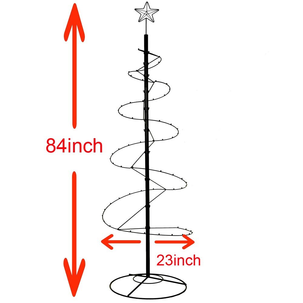 Metal Christmas Tree Wrought Iron Spiral Ornament Display Etsy