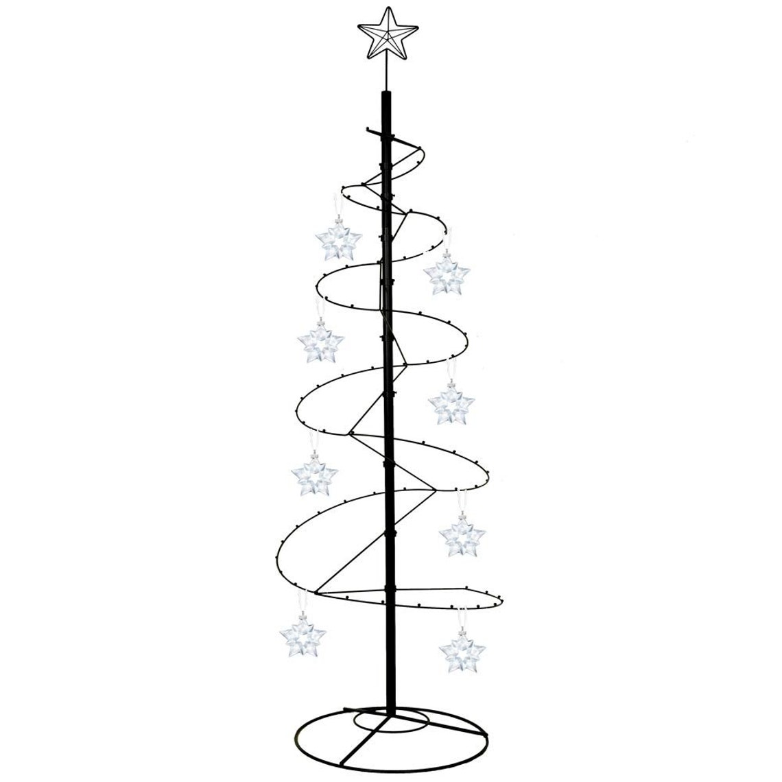 Metal Christmas Tree Wrought Iron Spiral Ornament Display - Etsy