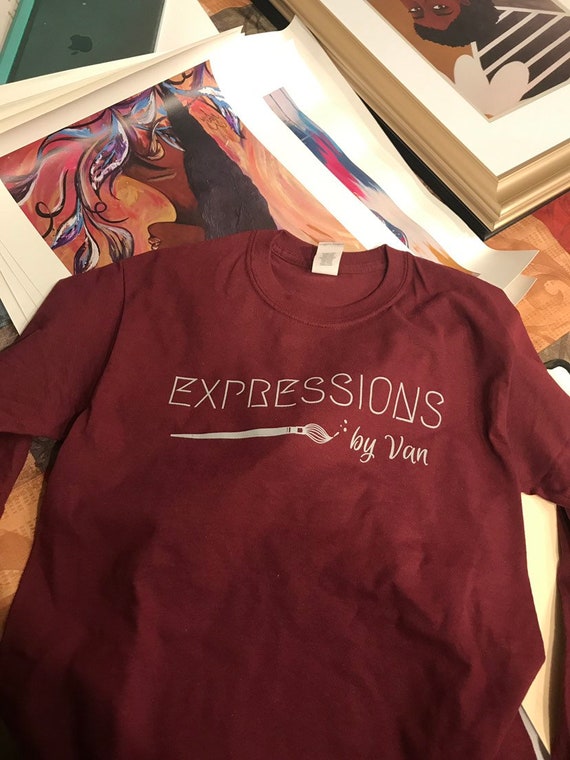 burgundy van shirt
