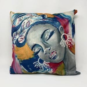 Artsy Colorful Throw Pillow