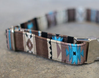 Southwest Hundehalsband | Haustierhalsband | Winter Hundehalsband | Großes Hundehalsband | Kleines Hundehalsband | Hundehalsband aus Stoff