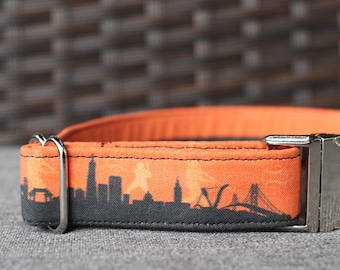 San Francisco Dog Collar | Baseball Dog Collar  | Sports Dog Collar | Male Dog Collar | SF Dog Collar | Large Dog Collar | Small Dog Collar