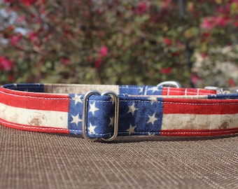 USA Dog Collar, Patriotic Dog Collar, Stars Dog Collar, 4th of July, Novelty Dog Collar, Pet Collar, Large Dog Collar, Small Dog Collar